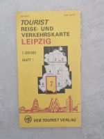 DDR Landkarte, Reisekarte Verkehrskarte Karte Leipzig Blatt 7 Chemnitz - Schloßchemnitz Vorschau