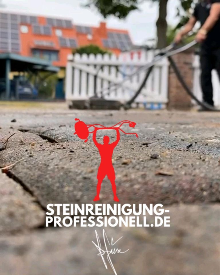 Professionelle Heißwasser-Hochdruck Steinreinigung bis 140 °c in Stahnsdorf