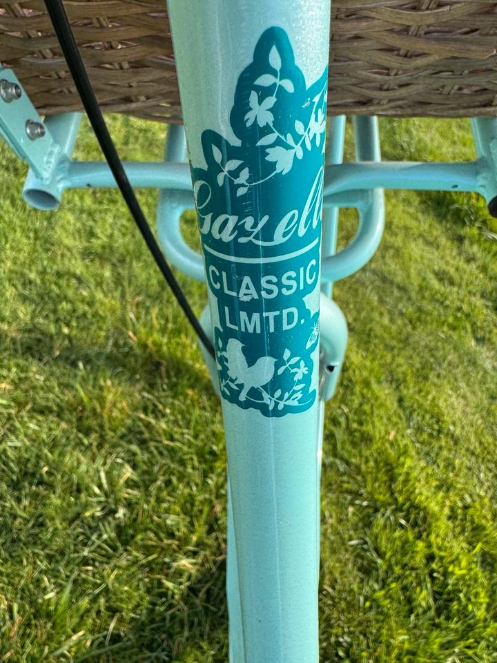 Gazelle 28“ Classic LMTD (Blumen) Edition Mint Hollandrad Korb in Jork