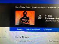 Travis Scott 2 Tickets Nebeneinander in Frankfurt am 26.07 Köln - Lindenthal Vorschau