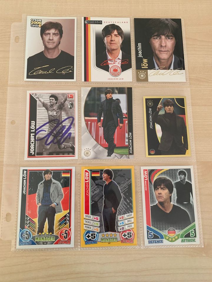 9 DFB Nationalmannschaft Karten Sticker Jogi Löw Topps Team Cards in Kirchdorf i. Wald