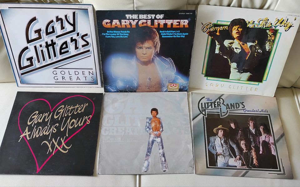 Sammlung Schallplatten Gary Glitter. 6 St. in Ratingen