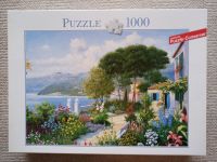 Puzzle 1000 Ausblick Blick auf Berge Blumen Beet See Italien bunt Aachen - Aachen-Haaren Vorschau