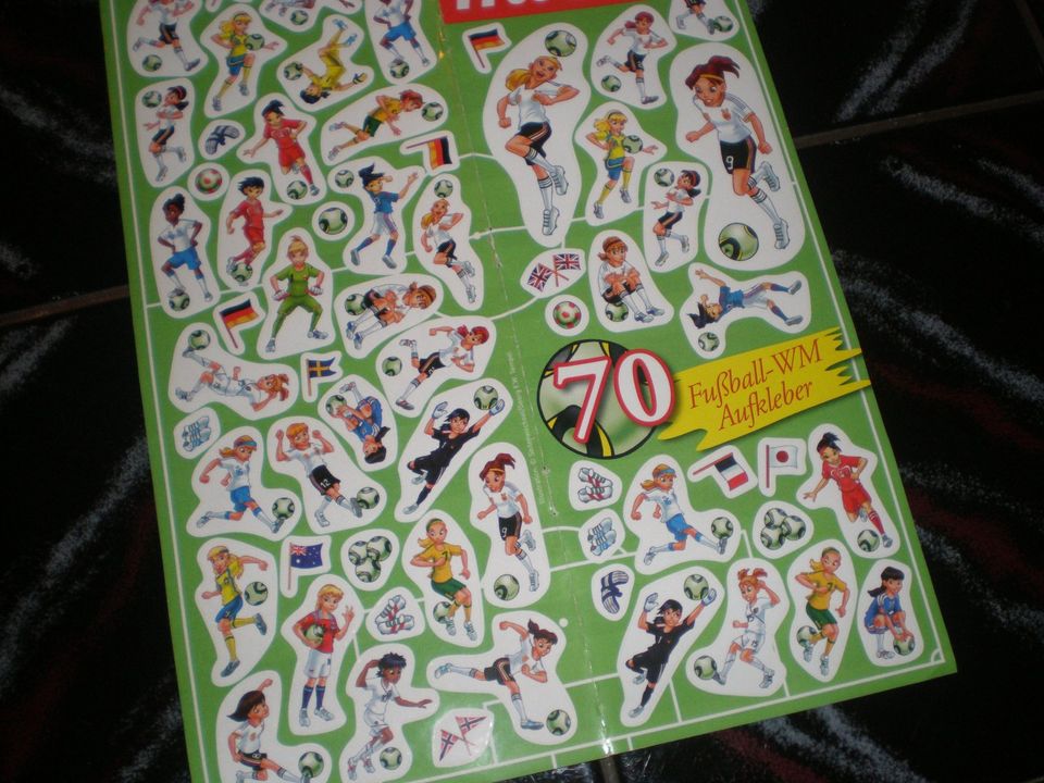 WM Frauen-Fußball Comic-Stickerbogen *70 WM Aufkleber* TOP! in Harsewinkel