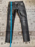 Hose Skinny Jeans Used Look Löcher Farbkleckse schwarz Punk Rock Bayern - Regensburg Vorschau