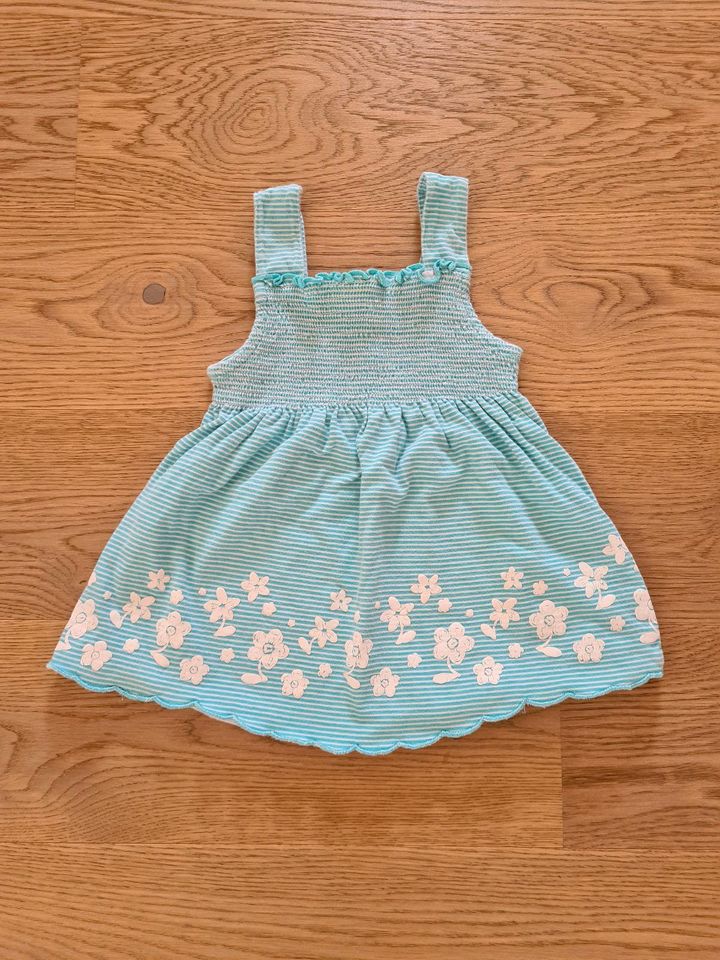 ♥️ süßes Sommer Kleid türkis weiß Gr. 86 (H&M, C&A, Next, Zara)♥️ in Ramsthal