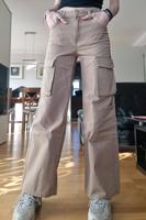 Beige Cargohose mit weitem Bein, Gr. 36 Bershka Bayern - Manching Vorschau