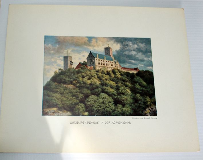 Wartburg-Motive, 12 Kunstblätter, Eduard Hartung in Zehna