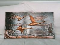 Vintage, 3 D-Kupferblech, Relief, aufgesetzte Vögel Bayern - Türkheim Vorschau