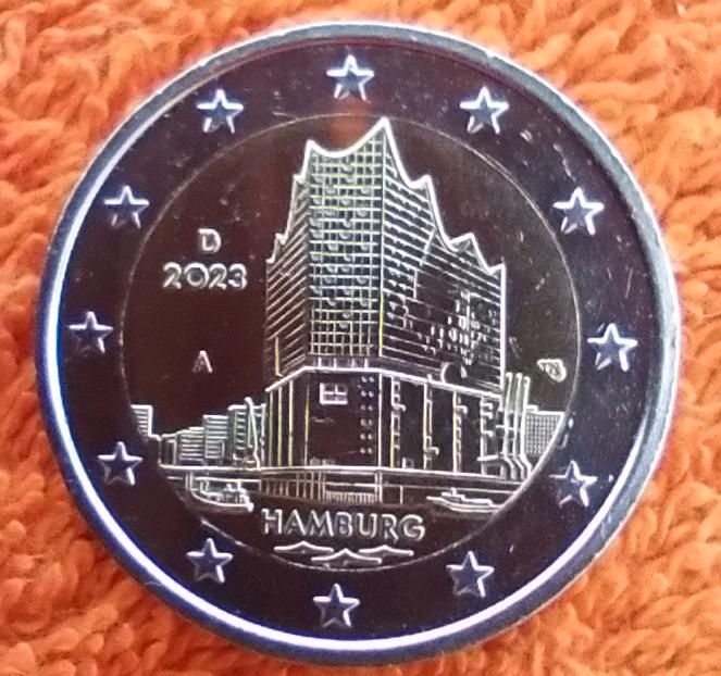 2 euro Hamburg 2023 in Wolfenbüttel