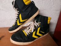 Hummel hohe Handball Schuhe coole grün gelbe Farbe alles ok Gr 44 Köln - Lindenthal Vorschau