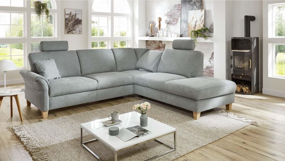 0% FINANZIERUNG INDIVIDUELL PLANBARE Eckcouch Wohnlandschaft Funktions - Couch FEDERKERN Sofa Canape Sessel in Pampow