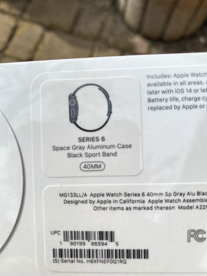 Apple Watch Series 6 mit 40 mm, Aluminium. in Starnberg