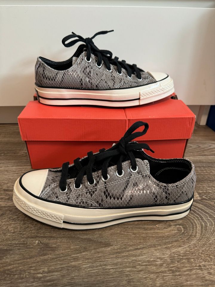 *Neu* Converse Chucks Echt Leder Schlangenmuster grau Gr.38 in Kaiserslautern