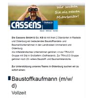 Baustoffkaufmann m/w/d in Vollzeit Niedersachsen - Oldenburg Vorschau