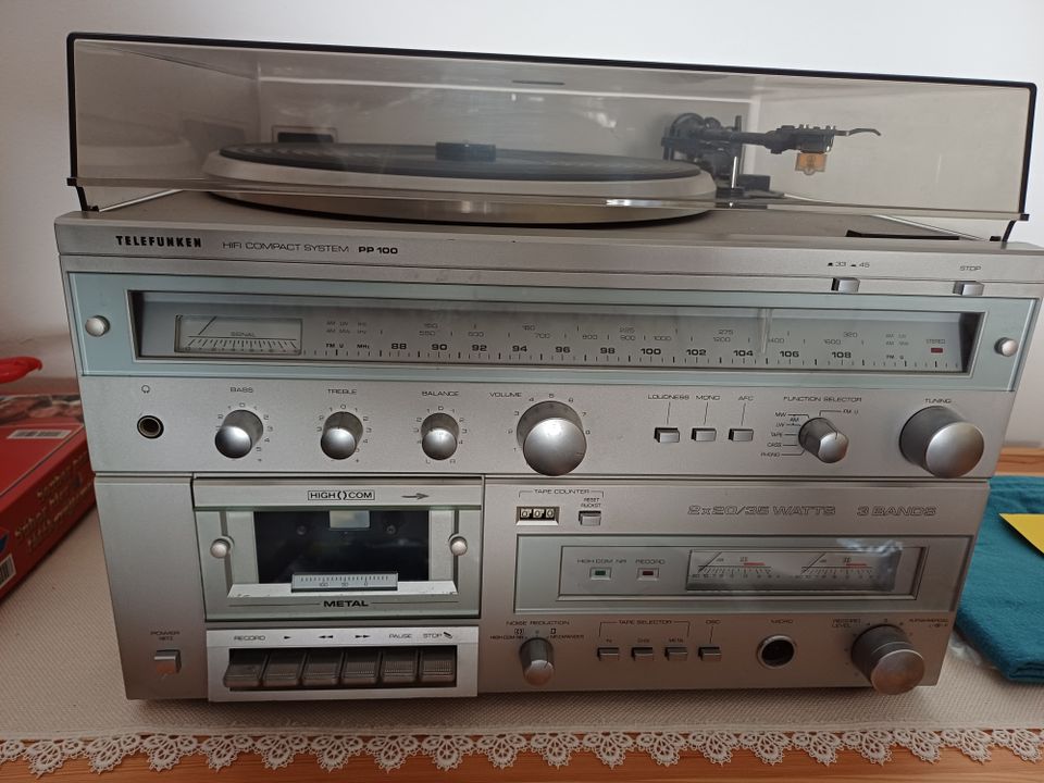 Telefunken Stereoanlage Casette-Platte-Radio-Deck in Olching