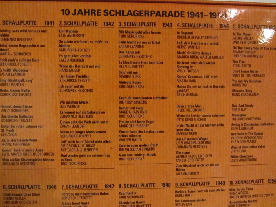 Schallplatten 10 Jahre Schlager Parade, James Last, Bert Kaempfer in Lauf a.d. Pegnitz