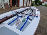 GFK Pirat segelklar mit 2 Segelsätzen und Straßentrailer Niedersachsen - Göttingen Vorschau