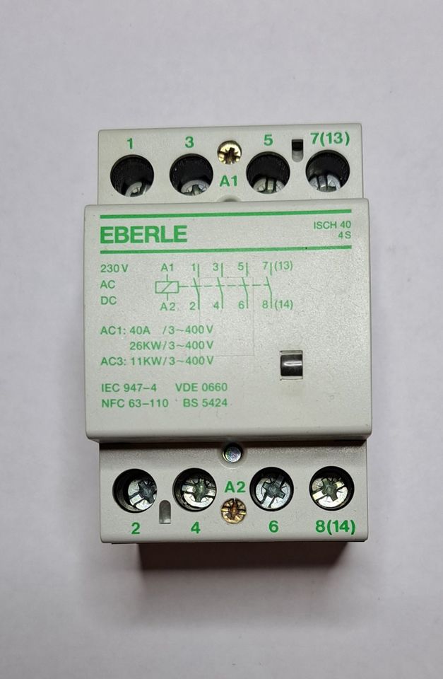 EBERLE ISCH 40 4S Leistungsschütz 40A / Steuersp. 230V AC in Ötzingen