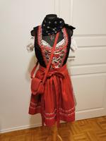 Dirndl-Set blau/rot/Jeans kariert Größe S/38 C&A mit Accessoires Bayern - Helmbrechts Vorschau