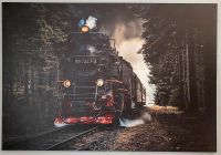 Leinwandbild mit Motiv Dampflok, Zug, Eisenbahn, Harz, Schmalspur Sachsen-Anhalt - Erdeborn Vorschau