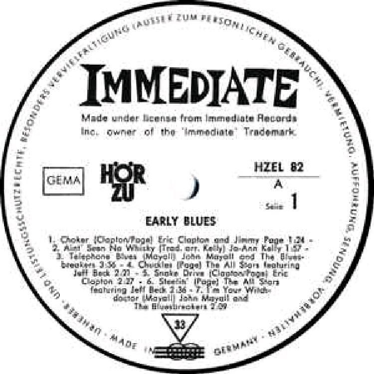 Various ‎– Early Blues Vinyl Schallplatten LPs in Sayda