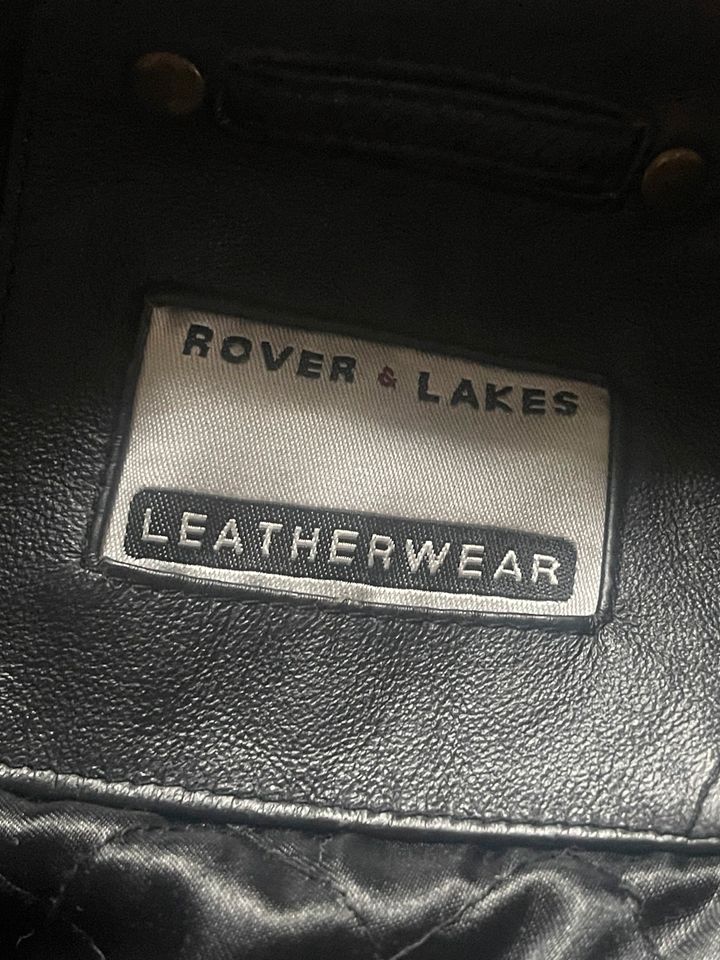 Schöne Lederjacke schwarz , Rover &Lakes ,48/50 in Ratingen