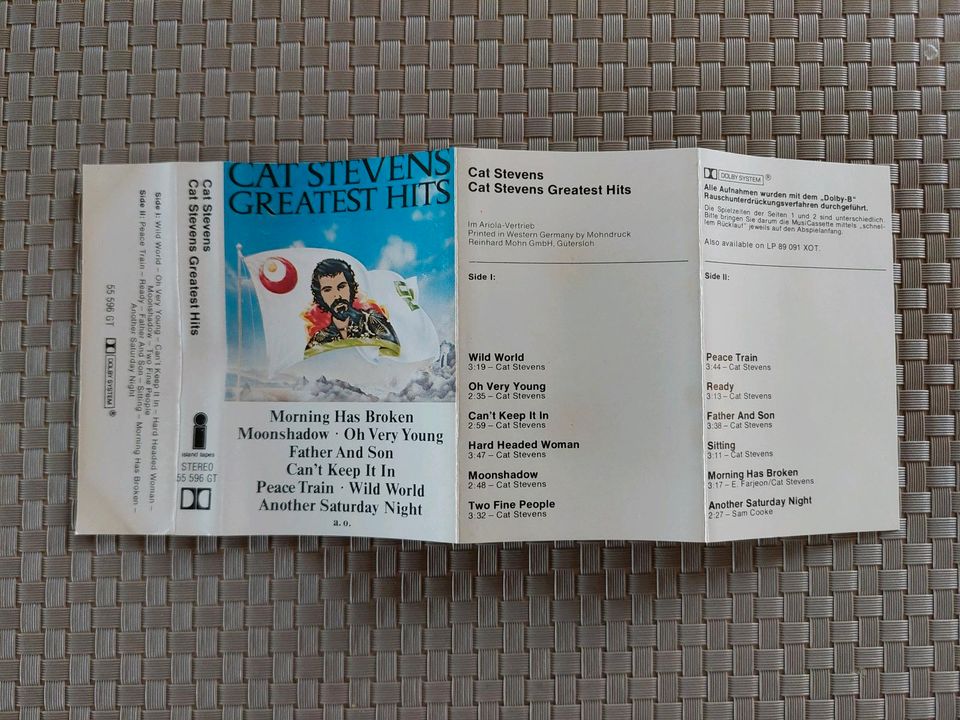 Cat Stevens Greatest Hits Musikkassette Cassette MC Tape in Saldenburg