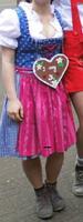 Dirndl blau pink Größe 36 S Dresden - Striesen-Süd Vorschau