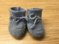 Hellblaue gehäkelte Babyschuhe aus Baumwolle Dithmarschen - Wiemerstedt Vorschau