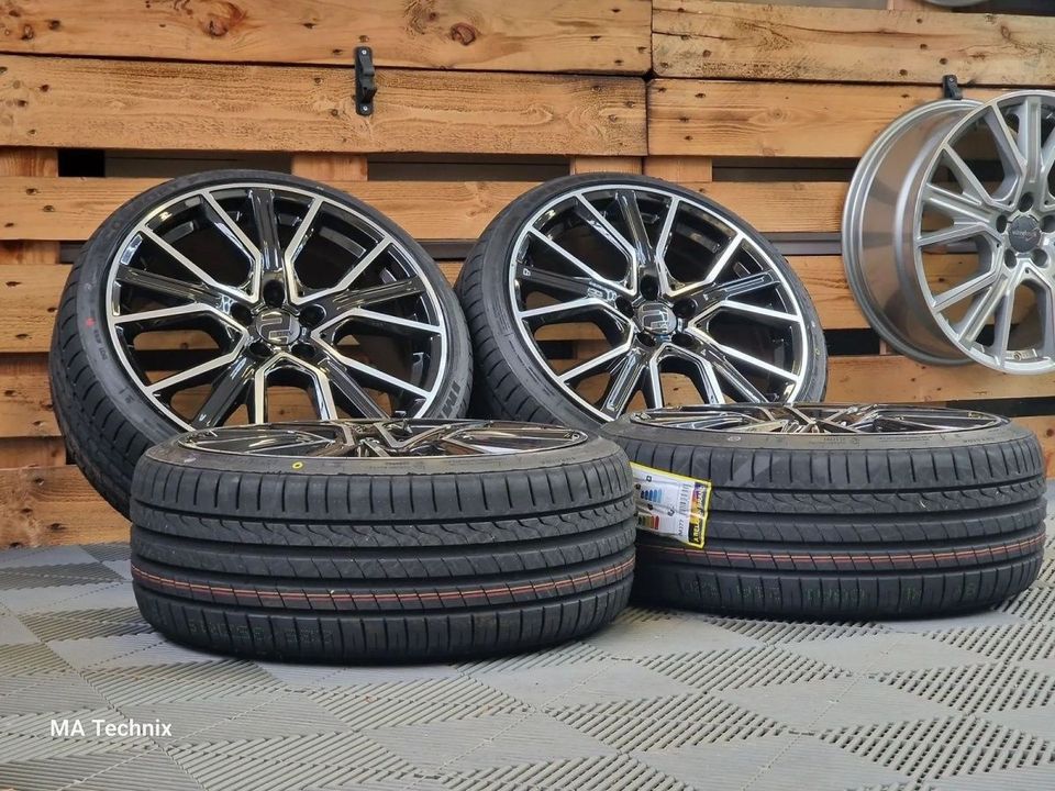 19 Zoll Sommerräder Sommerreifen Neu 225/35 R19 Wheelworld WH34 schwarz poliert VW EOS Golf V VI VII VIII 5 6 7 8 Variant GTI GTD GTE R Clubsport 4motion Passat 3C Limousine in Schmalkalden