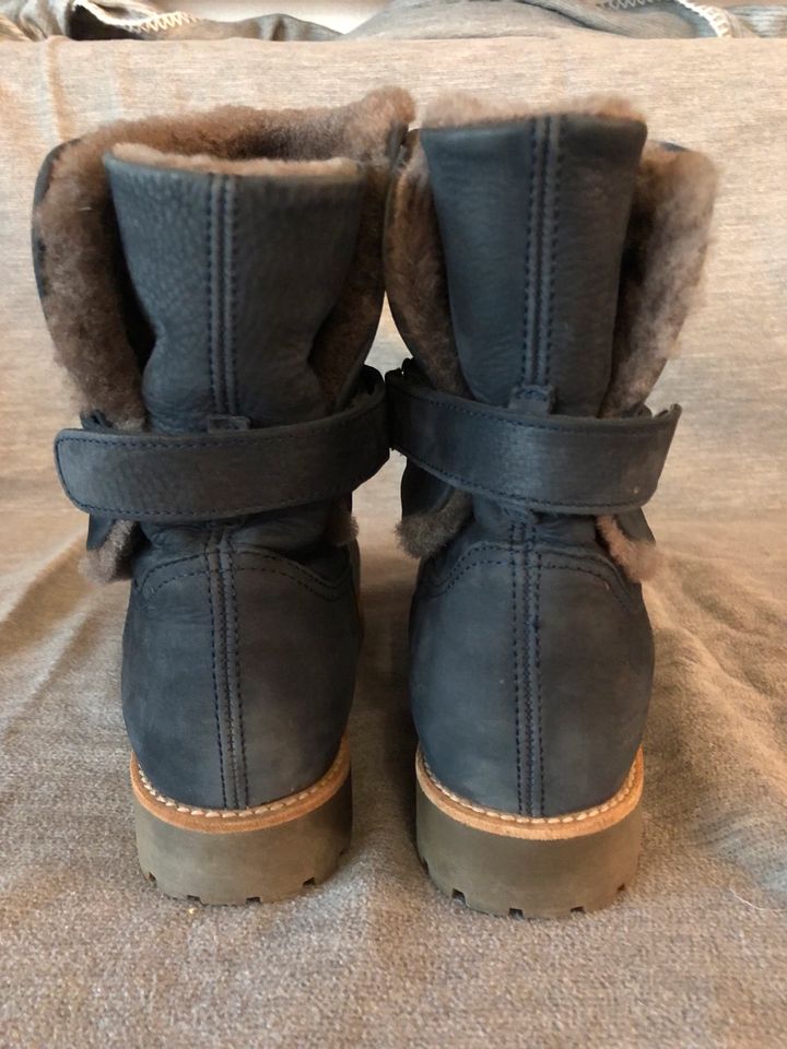 Panama Jack Felia Igloo 39 Blau Lammfell Boots Stiefel in Ober-Olm