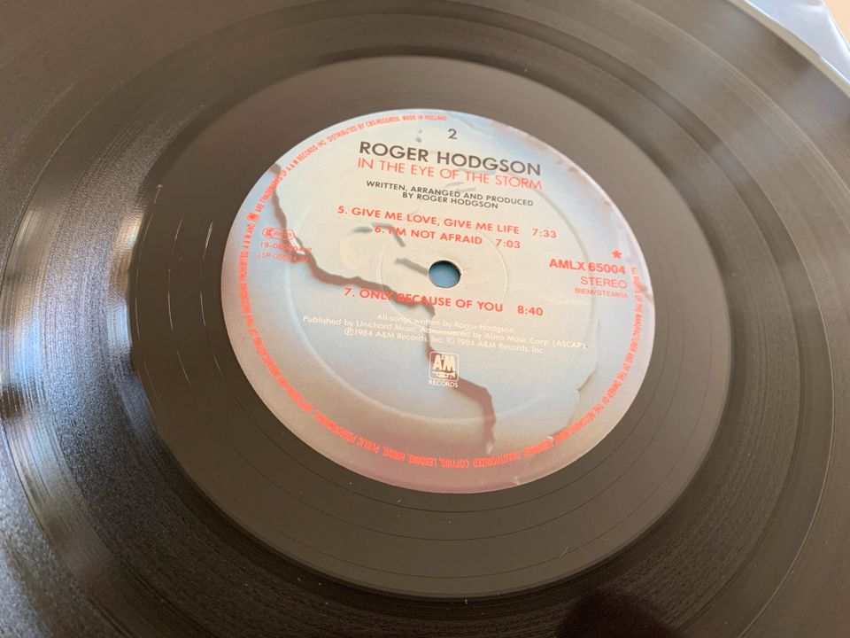 Vinyl Schallplatte / Roger Hodgson - In The Eye Of The Storm in Schenefeld