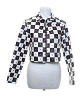 Damen Eko-Leder Jacke schwarz weiß Herzen Gr.XS Neu! Bergedorf - Hamburg Lohbrügge Vorschau