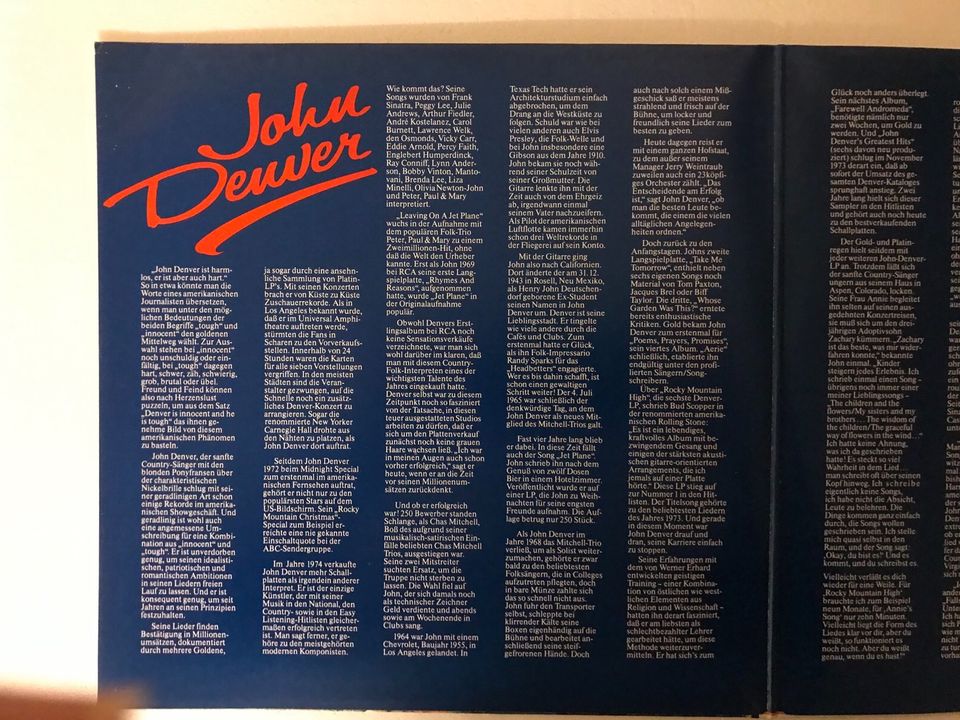 John Denver – Seine Großen Erfolge (2-LP Gatefold ) in Vienenburg