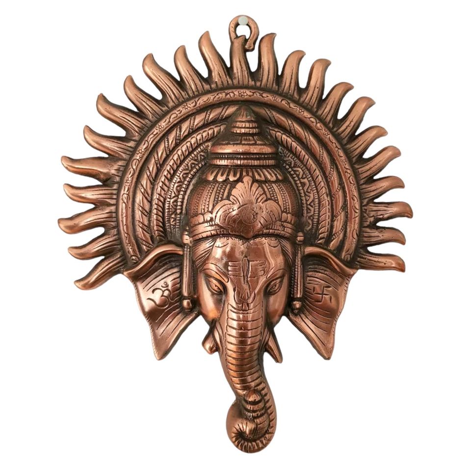 Ganesha Skulptur mit Sonne Wandbehang indische Figur in Weil im Schönbuch