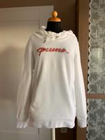 Puma Hoodie Sweatshirt Pullover Pulli Shirt weiß pink grau Gr. 42 Bayern - Leinburg Vorschau