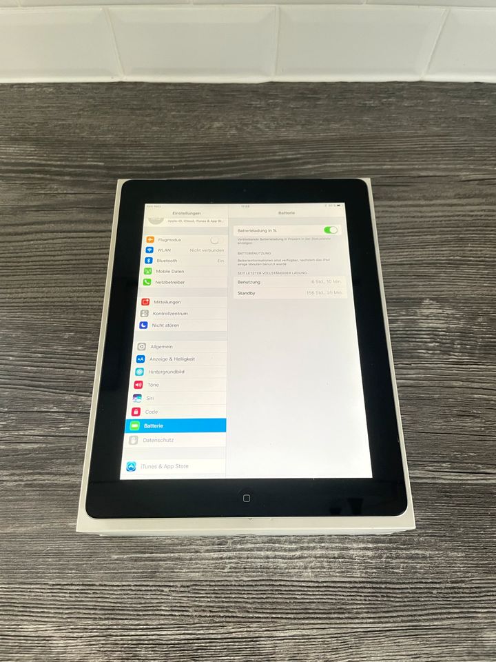 Apple iPad 16 GB Wi-Fi Cellular Schwarz OVP in Hamburg