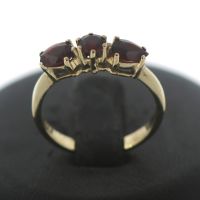 Granat Gold Ring 333 8 Kt Gelbgold Edelstein Goldring juweliero.d Innenstadt - Köln Altstadt Vorschau