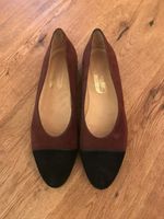 Unützer Ballerinas Pumps Gr. 40 1/2 Braun/Schwarz Wildleder Düsseldorf - Bilk Vorschau