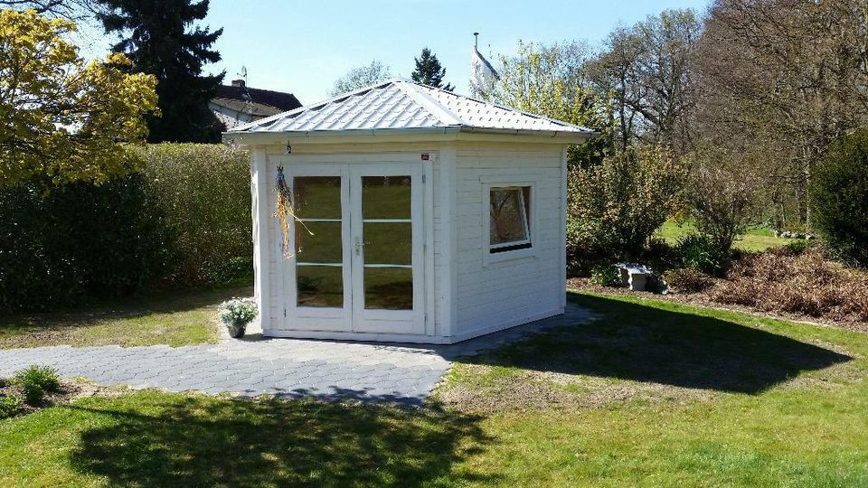 Pavillon 6-Eck Gartenhaus Blockhaus individuell in Löhne