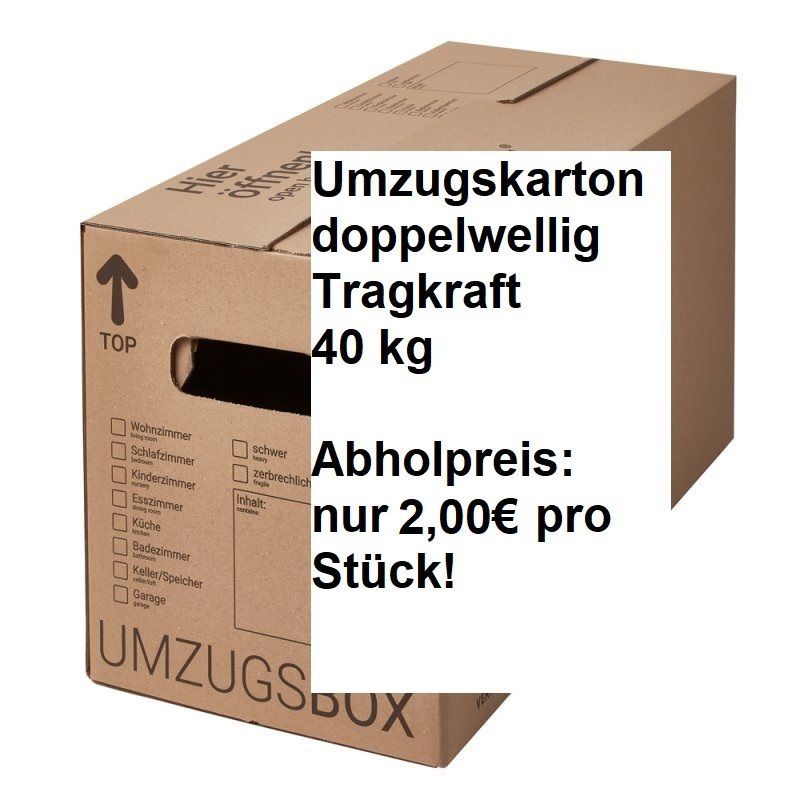 ***NEU***30 x Profi-Umzugskartons (40 kg) "M" - 2,00€/Stück in Hamburg