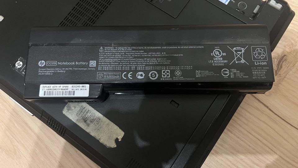 HP Elitebook 8460p i5 2520m 8GB 256GB SSD großer Akku in Lohr (Main)