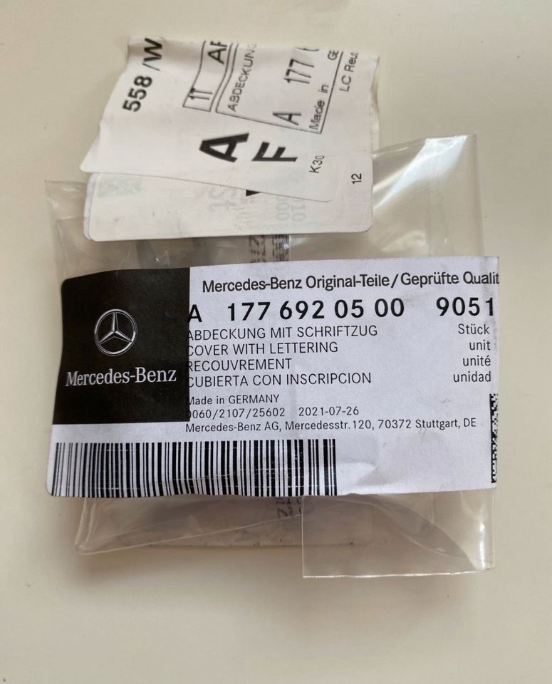 Mercedes A Klasse W177 , Airbag Abdeckung -neu- in Eschbach