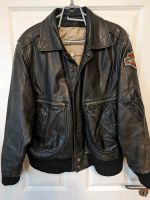 Piloten Leder Jacke m. Harley Davidson Patch. Niedersachsen - Lähden Vorschau