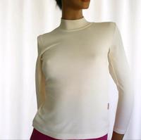 Damen Rollkragen-Langarmshirt -Ecru – Größe XS- 100% Baumwolle Schleswig-Holstein - Pölitz Vorschau