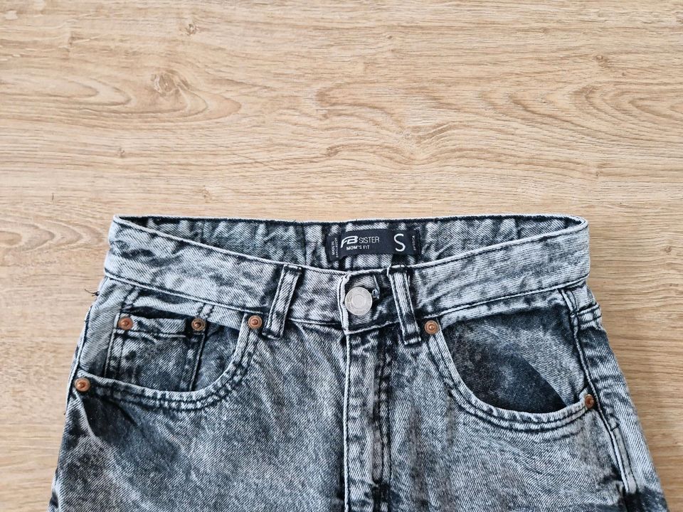 Jeans,  schwarz,  Größe S, Mom fit, FB Sister in Rangsdorf