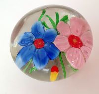 PAPERWEIGHT BRIEFBESCHWERER MIT BLUMEN Baden-Württemberg - Sandhausen Vorschau