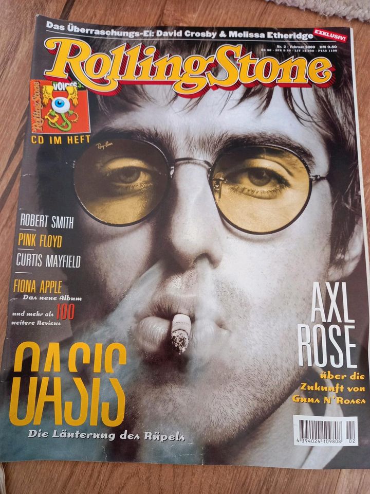 Musikexpress und Rolling Stone Februar 2000 Oasis in Freising