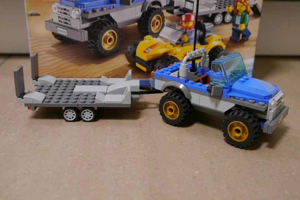 Lego City 60082 Strandbuggy mit Geländewagen wie neu in Krefeld